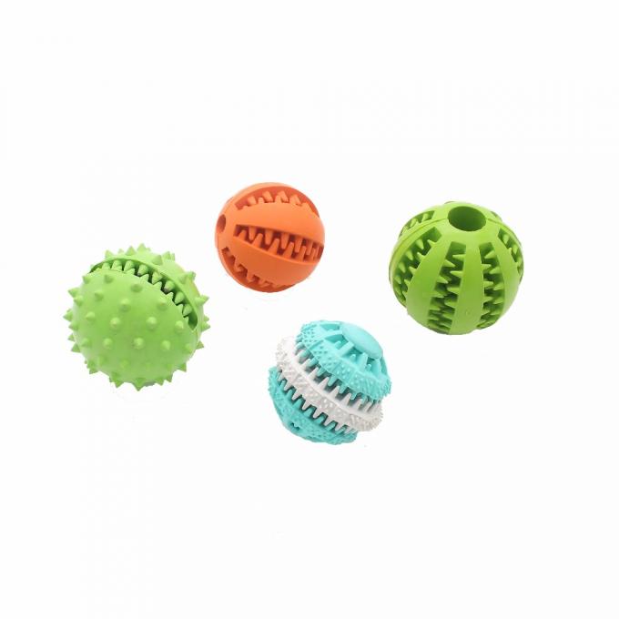 Green Pet Rubber Chew Toys Cleaning Dog Toys For Dogs With No Teeth
