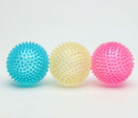 Multicolor Pet Ball TPR Dog Toy Lightweight Spiky Bouncing Ball