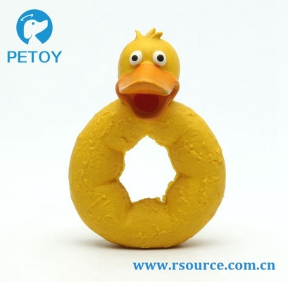 Lovely Latex Yellow pet duck interactive dog toy