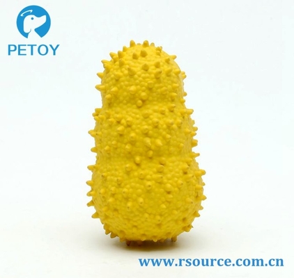 Teeth cleaning Spiky Squeaky rubber latex toy for dogs