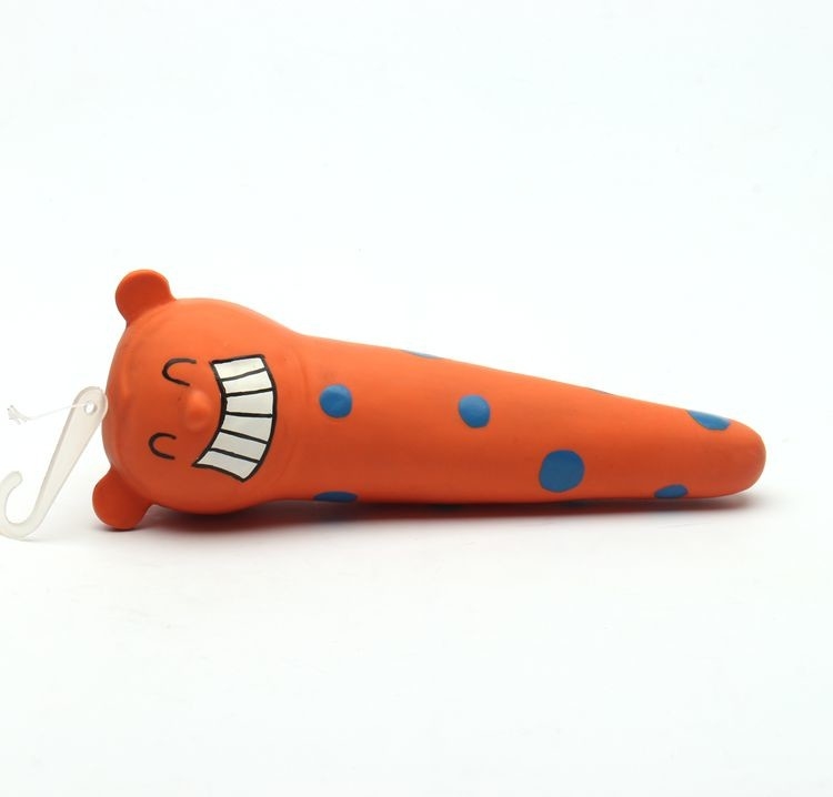 Lightweight Soft Rubber Squeaky Dog Toys Cute Design Bright Patterns