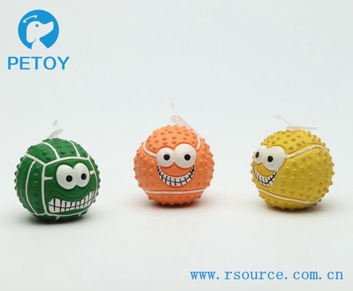 2019  eco-friendly Latex dog toys squeaky dog ball