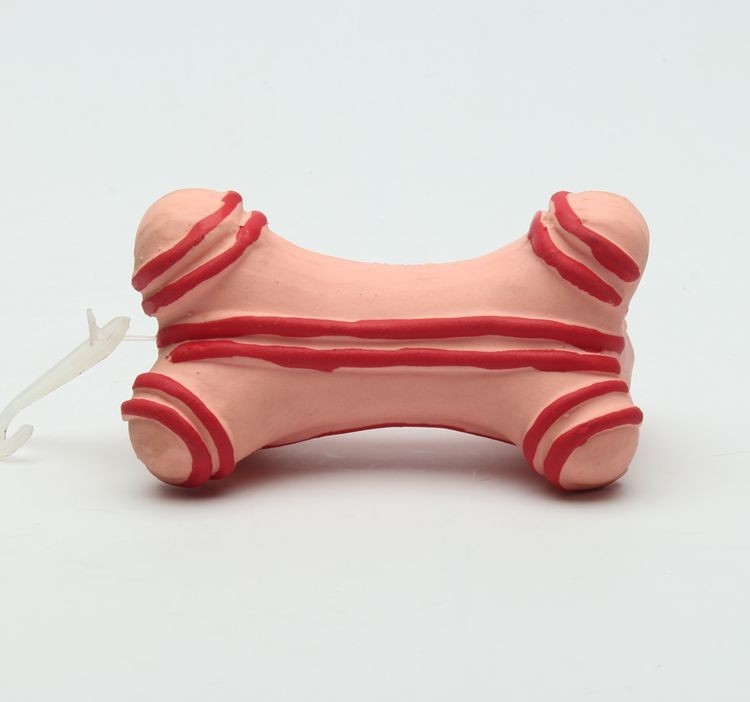 Soft Latex Durable Colorful new pet toys squeaky bone dog toy