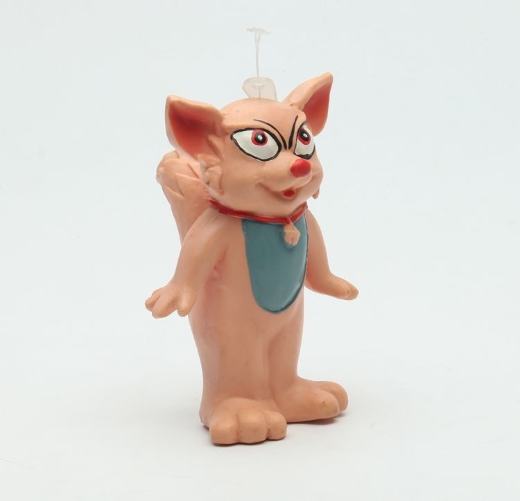 Small Latex Pet Toys Rubber Fox Dog Toy Unique Design Height 10.5cm Width 7.5cm