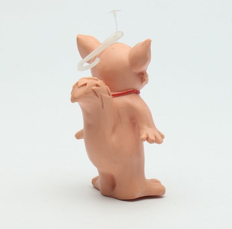 Small Latex Pet Toys Rubber Fox Dog Toy Unique Design Height 10.5cm Width 7.5cm