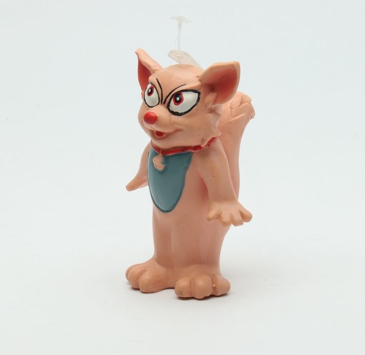 Small Latex Pet Toys Rubber Fox Dog Toy Unique Design Height 10.5cm Width 7.5cm