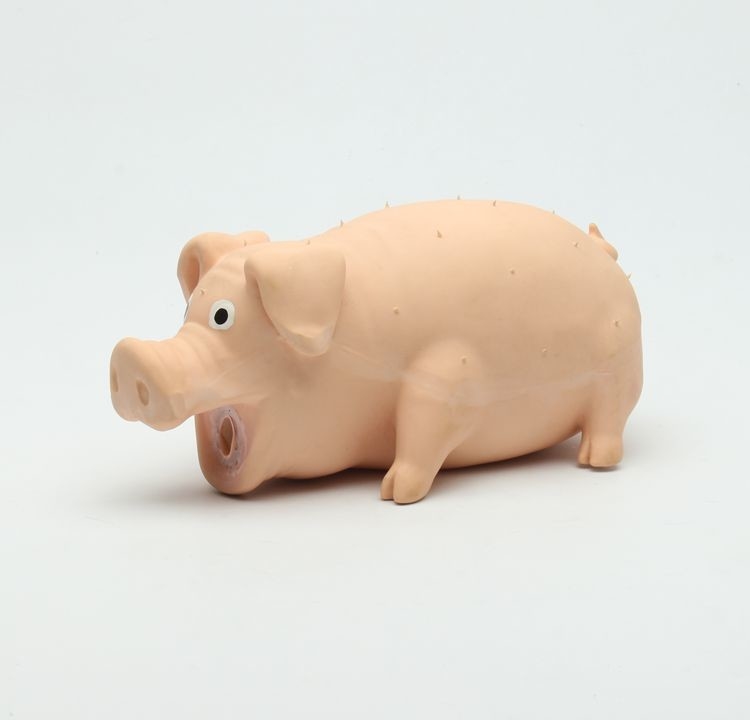 commercial PIG squeeze squeaky dog latex toy with sound