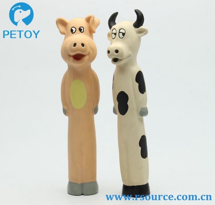 Latex pig and cow good quality dog toys squishy dog toys pets