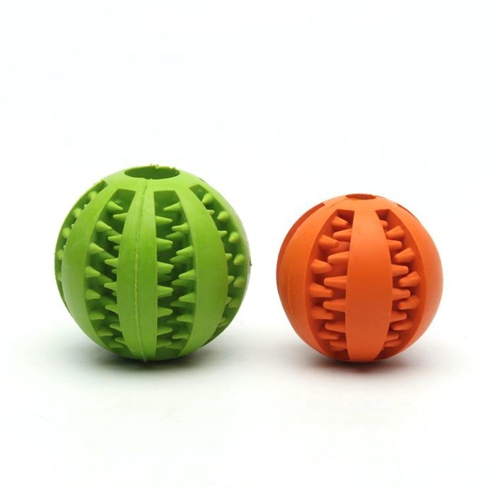 Hard Rubber Chew Toys Ball Dog Treat Chew Toys For Dog Teeth Cleaning