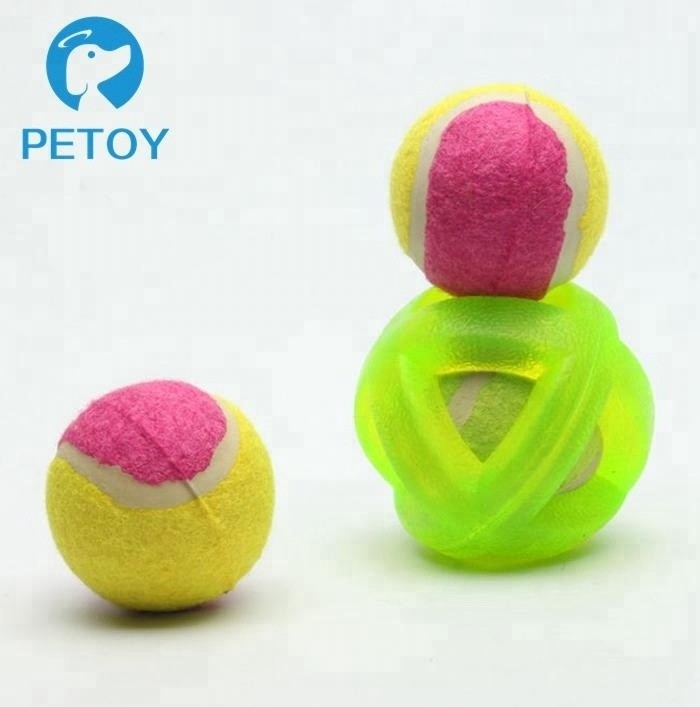 Christmas Plastic Chew Toys For Dogs Indestructable Dog Fetch Ball Set