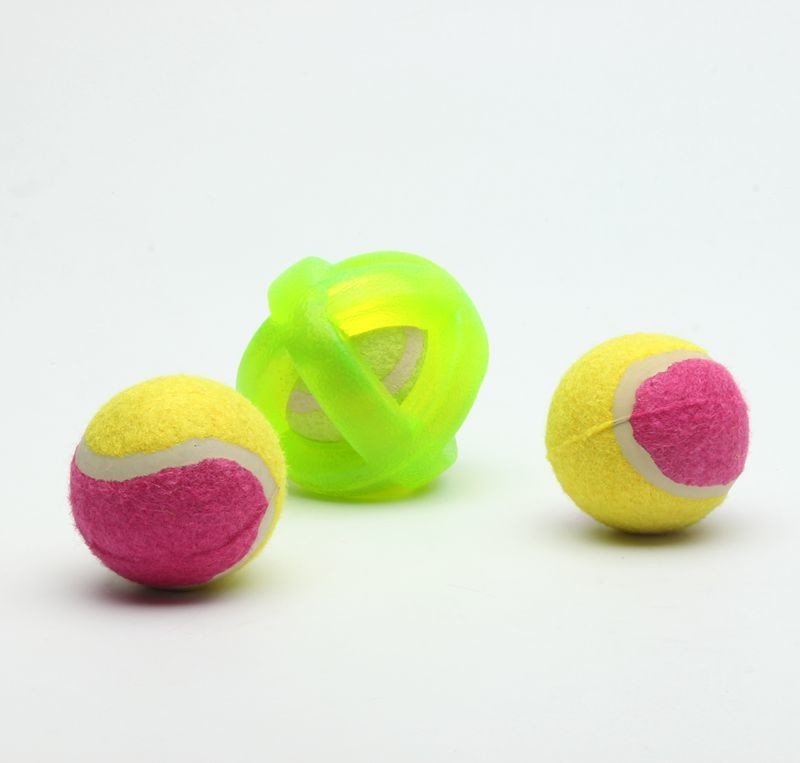 Christmas Plastic Chew Toys For Dogs Indestructable Dog Fetch Ball Set