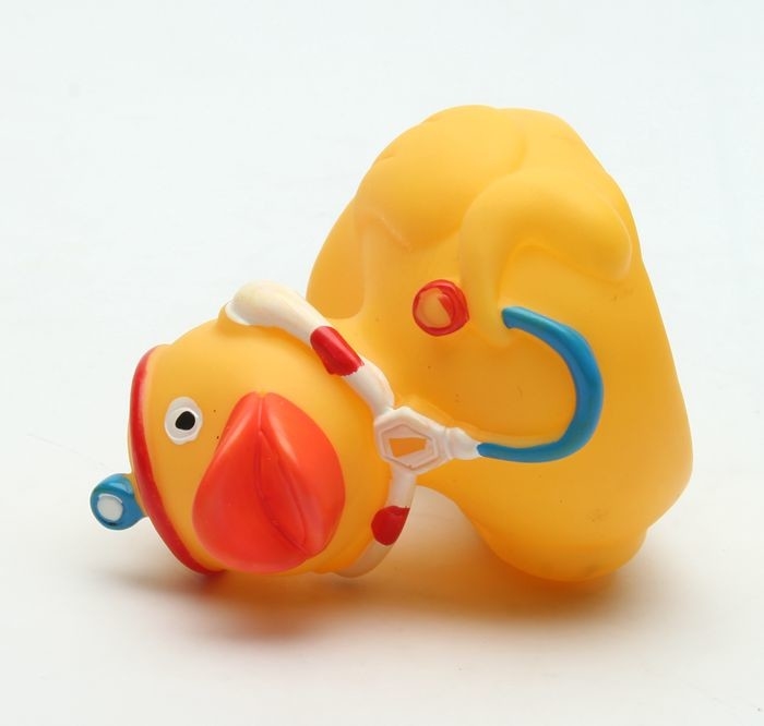 Non toxic Safe strong Vinyl dog squeaky toys pet duck toy
