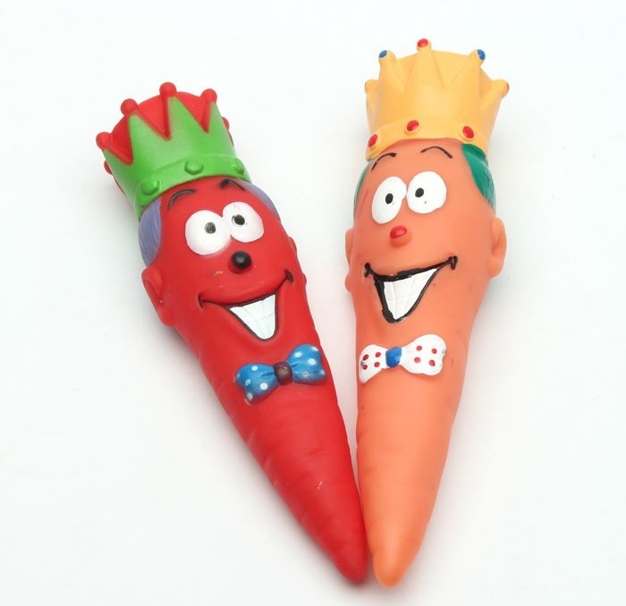 Funny Carrot Christmas Gift top vinyl toy with squeaky for dog and car