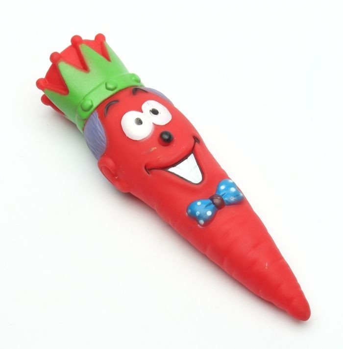 Funny Carrot Christmas Gift top vinyl toy with squeaky for dog and car
