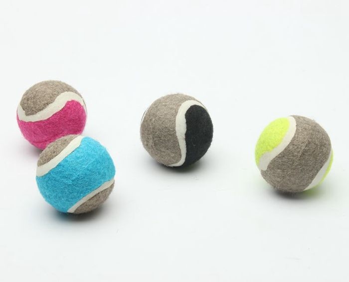 Customized logo printing pet toy tennis ball pet toy rubber