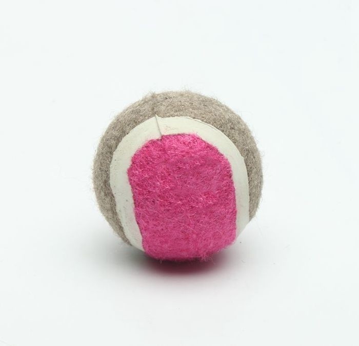 Customized logo printing pet toy tennis ball pet toy rubber