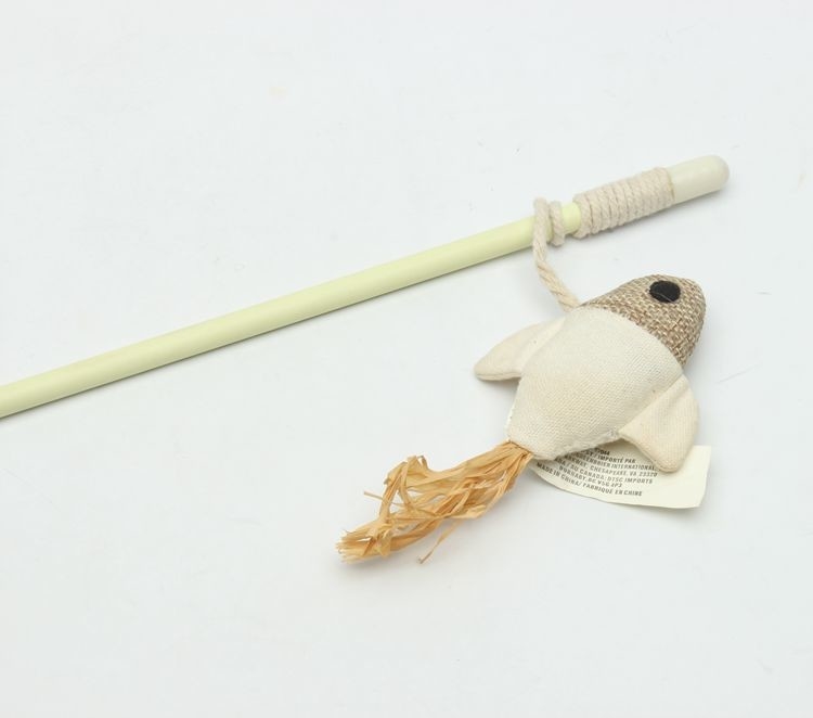 Luxury Cheap cat toy stick fish cat toy chicken pet toy