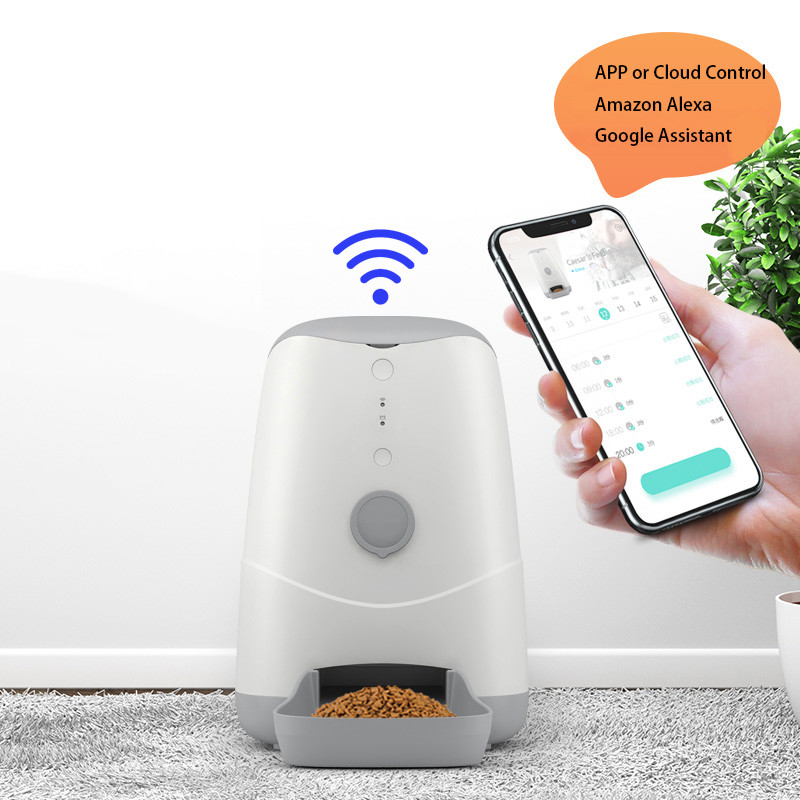 Automatic Pet Feeder Food Dispenser for Dogs Cats Small Animals Features Distribution Alarms Portion Control Timer Progr