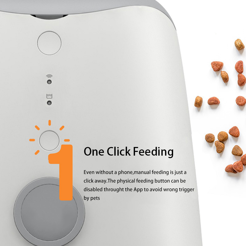 Automatic Pet Feeder Food Dispenser for Dogs Cats Small Animals Features Distribution Alarms Portion Control Timer Progr